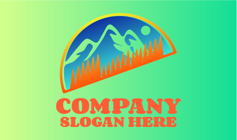 Yarım Daire Kış Logosu