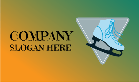 Ice Skating Shoe Winter Logo