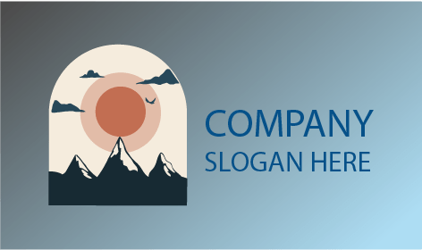 Dağ Manzarası Kış Logosu