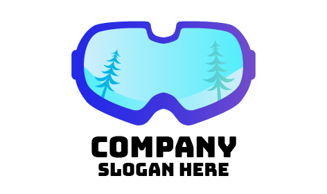 Ski Protective Glasses Winter Logo