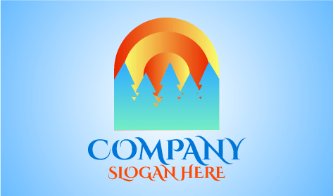 Kar çam Ağacı Kış Logosu