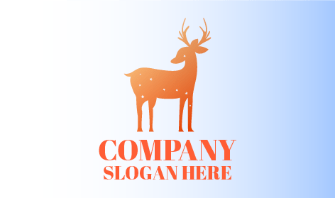 Emocionante Logotipo De Invierno De Ciervos