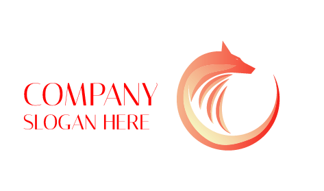 Logótipo De Lobos Compridos Com Lobo