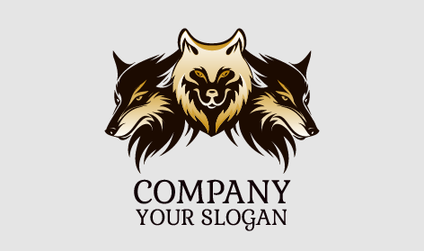 Logotipo Do Trio Majestoso Lobo