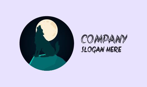 Ay Işığı Siyah Kurt Logosu