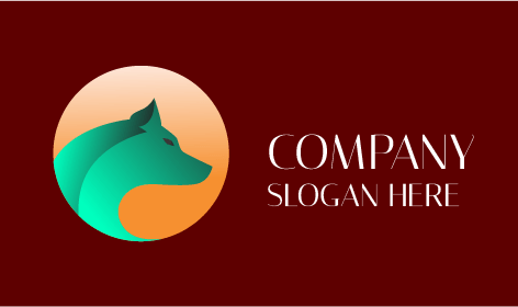 Logótipo Misterioso De Lobo Selvagem