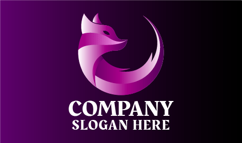 Logótipo De Animal Predatório Roxo