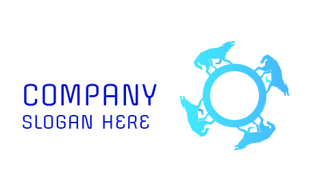 Quad Sky Blue Wolf Logo