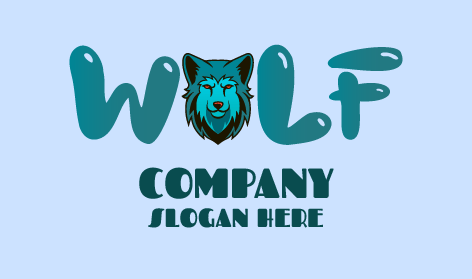 Elegante Logo Del Lupo Solitario