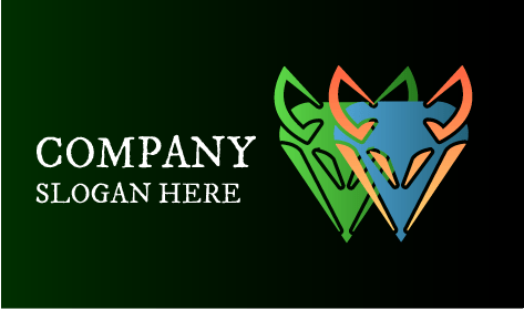 Logótipo Da Máscara De Fantasia Do Lobo Selvagem