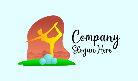 Logo Für Yoga Im Stehen