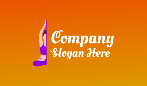 Vertical Line Yoga Logo