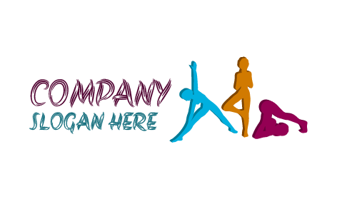 Logótipo De Yoga Fitness Para Jovens